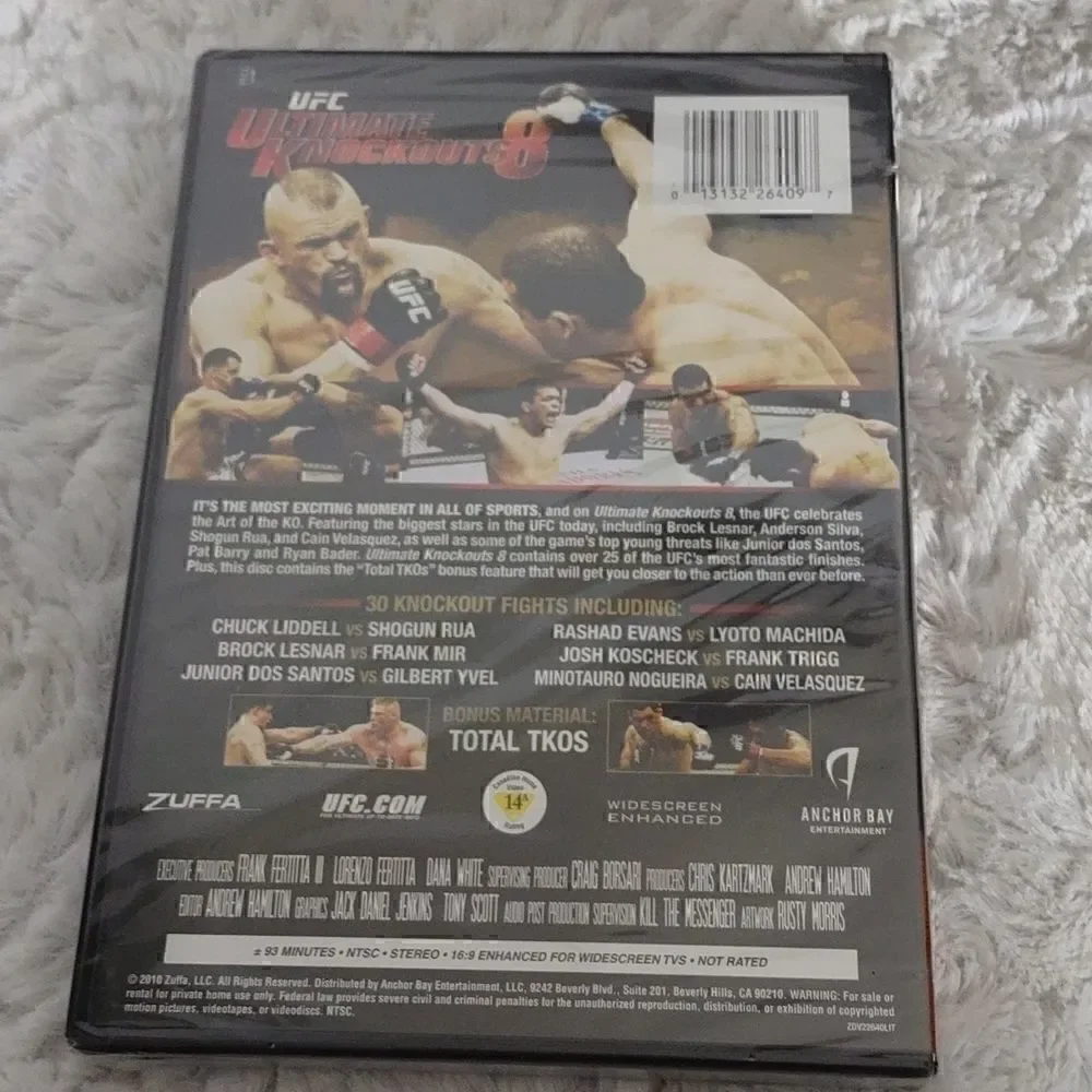 5 New UFC Ultimate Fighting Championship DVDs
